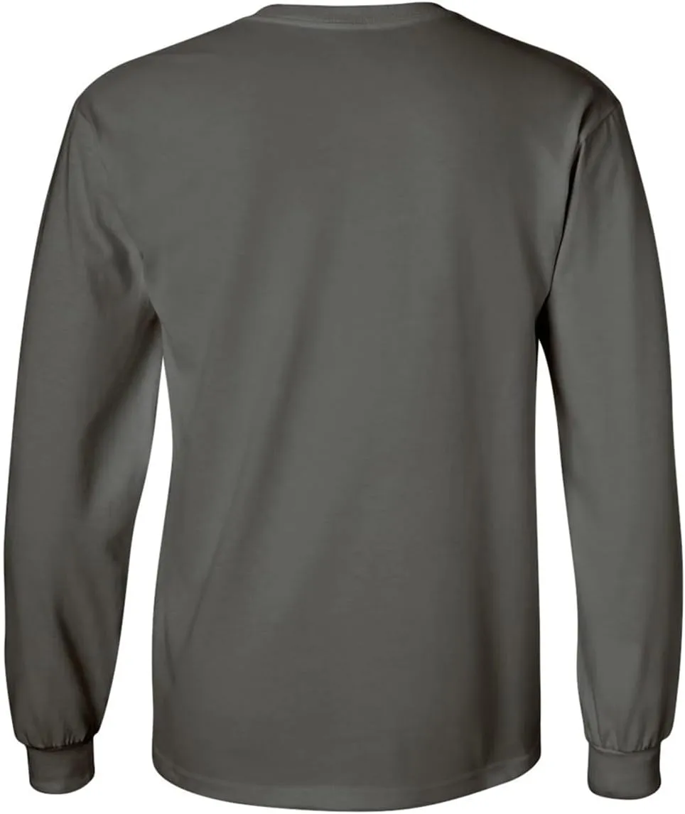 Joe's USA Men's Long Sleeve Heavyweight Cotton T-Shirts in Regular, Big & Tall