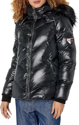 Karl Lagerfeld Paris Women's Short Puffer