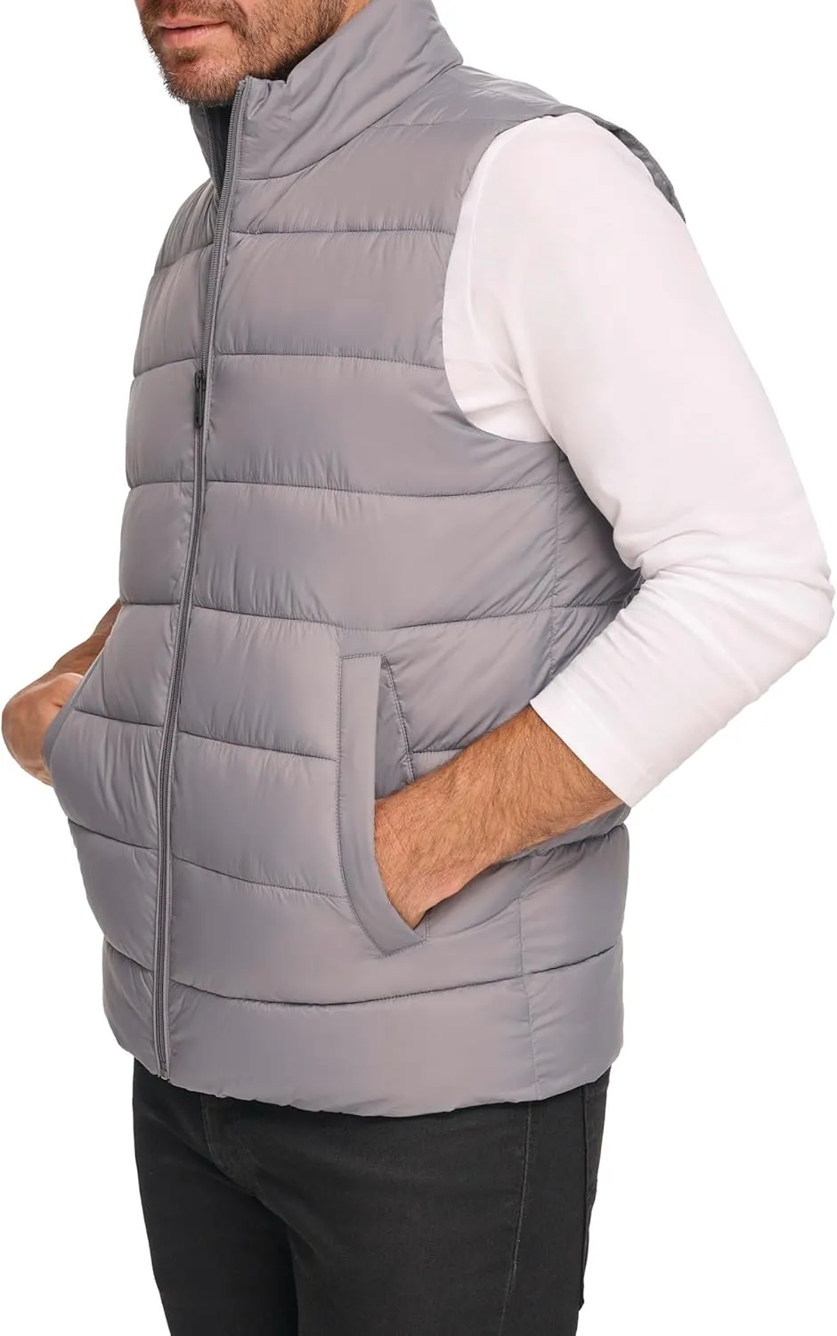 Kenneth Cole Men's Legacy Stand Collar Puffer Jacket