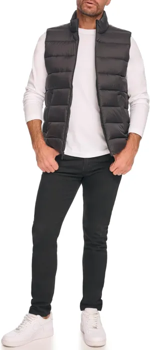 Kenneth Cole Men's Legacy Stand Collar Puffer Jacket