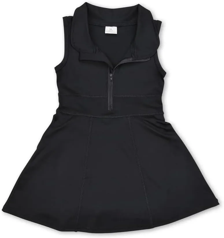 Kids Toddler Baby Girl Sports Zipper Athletic Dress Solid Golf Activewear