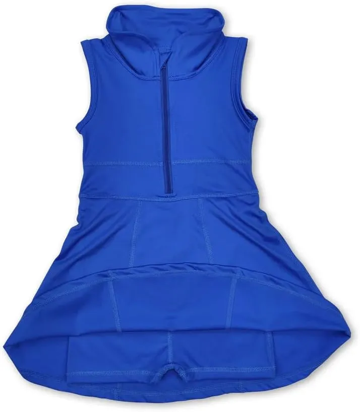 Kids Toddler Baby Girl Sports Zipper Athletic Dress Solid Golf Activewear