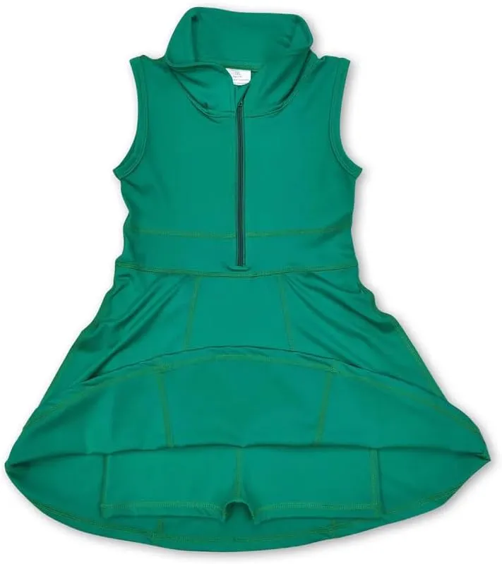 Kids Toddler Baby Girl Sports Zipper Athletic Dress Solid Golf Activewear