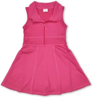 Kids Toddler Baby Girl Sports Zipper Athletic Dress Solid Golf Activewear