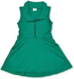 Kids Toddler Baby Girl Sports Zipper Athletic Dress Solid Golf Activewear