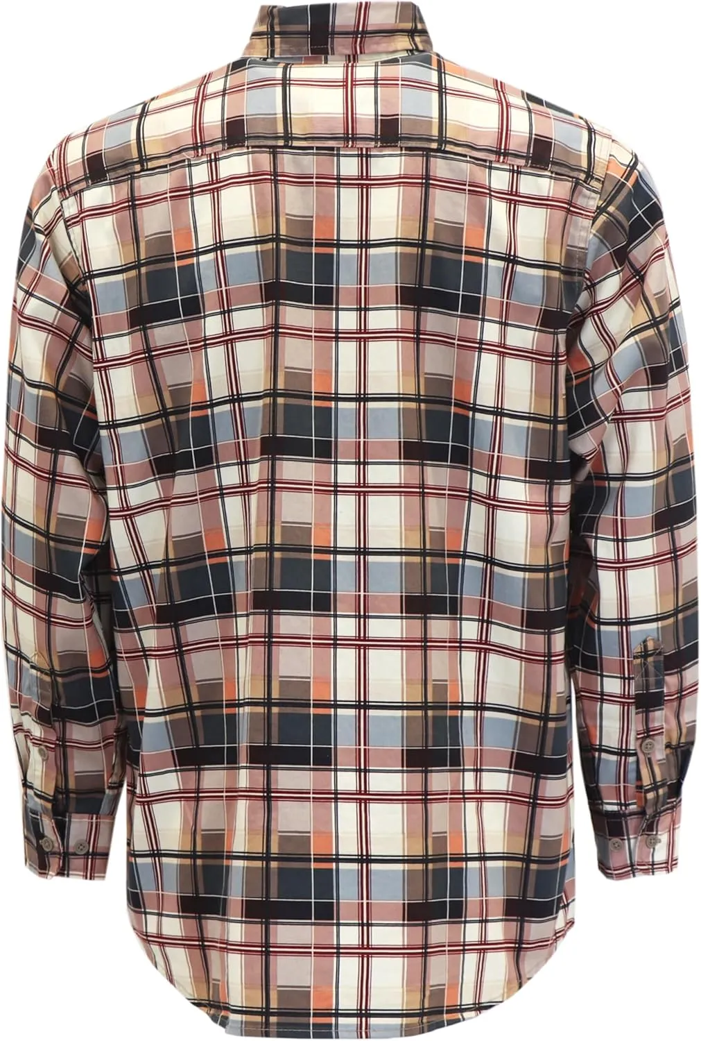 KONRECO FR Shirts for Men 100% Cotton 6.5oz Fire Resistant Lightweight Men's Plaid Work Shirts