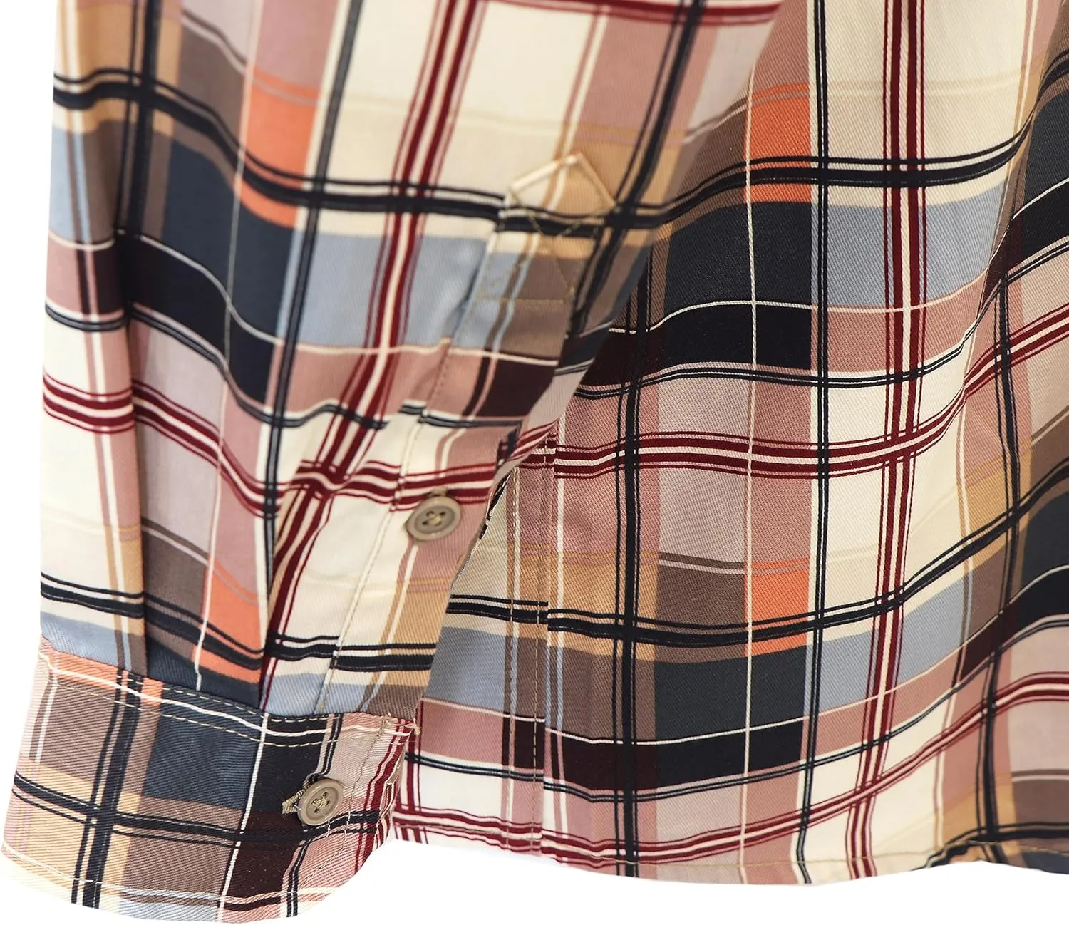 KONRECO FR Shirts for Men 100% Cotton 6.5oz Fire Resistant Lightweight Men's Plaid Work Shirts
