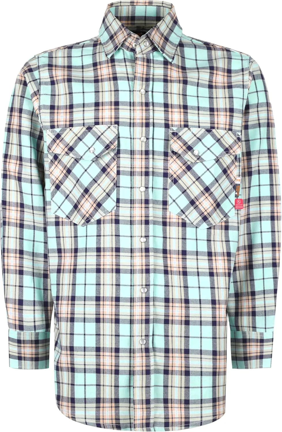 KONRECO FR Shirts for Men Button Down Flame Resistant HRC2 Men's Welding Shirts