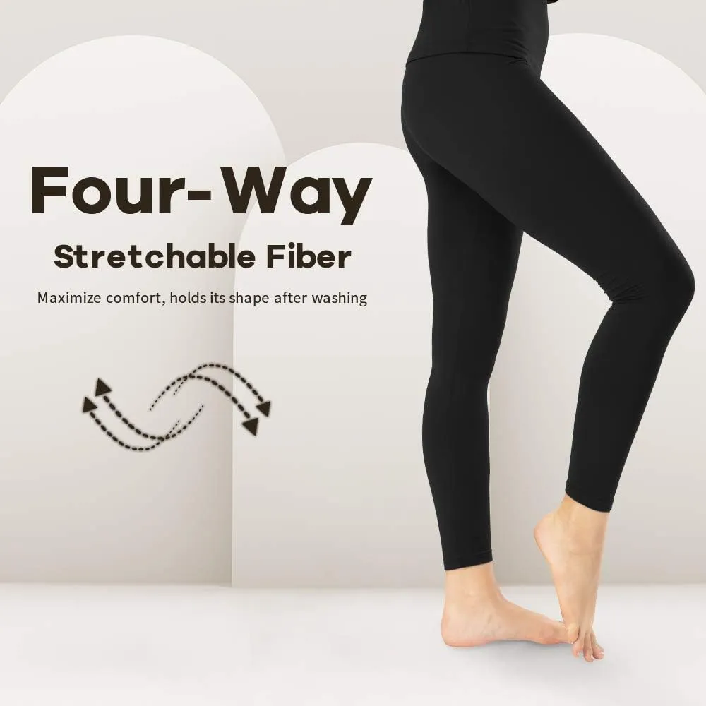 MANCYFIT Thermal Pants for Women Fleece Lined Leggings Underwear Soft Bottoms