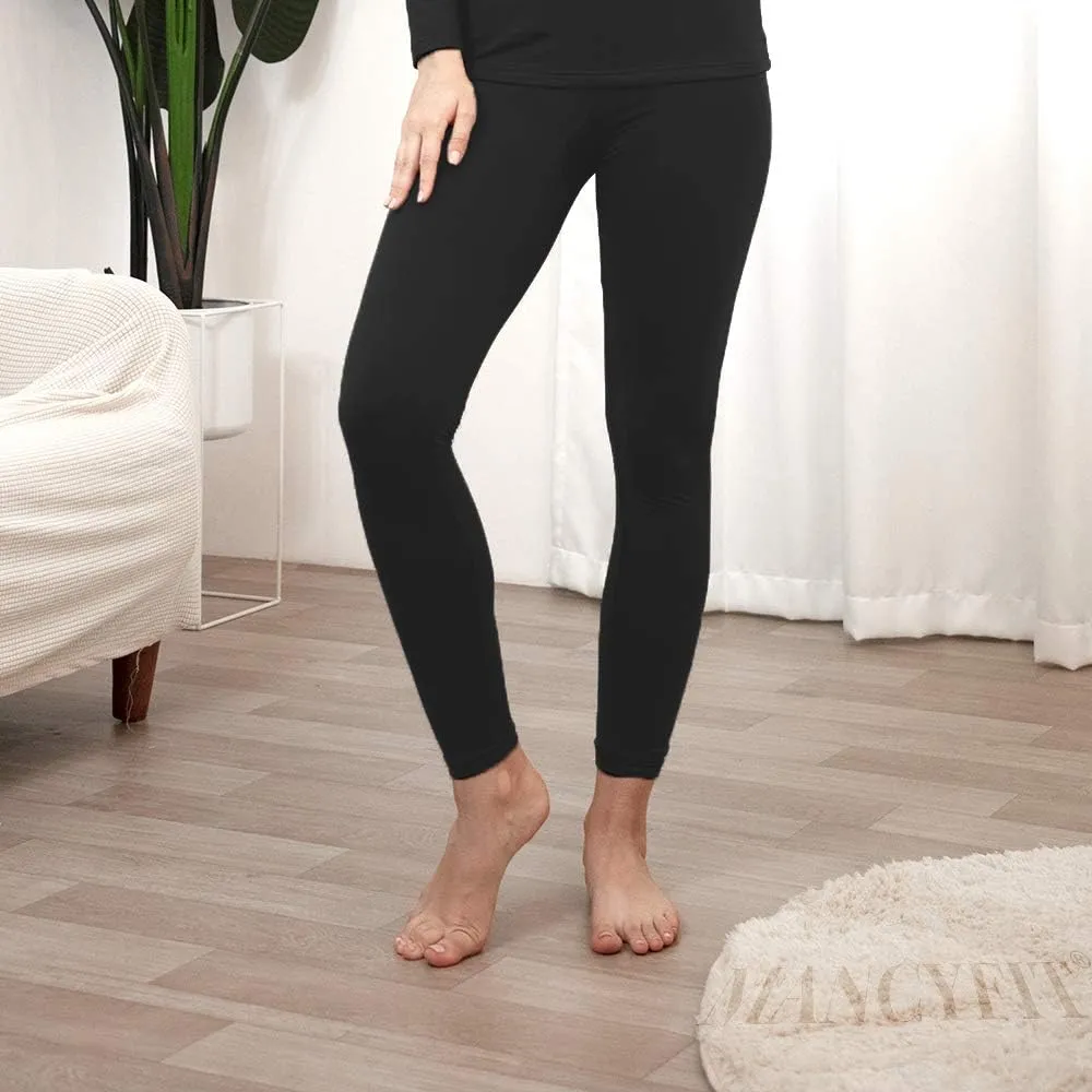 MANCYFIT Thermal Pants for Women Fleece Lined Leggings Underwear Soft Bottoms