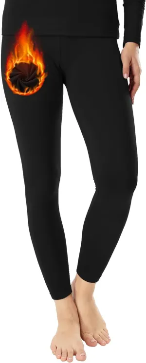 MANCYFIT Thermal Pants for Women Fleece Lined Leggings Underwear Soft Bottoms