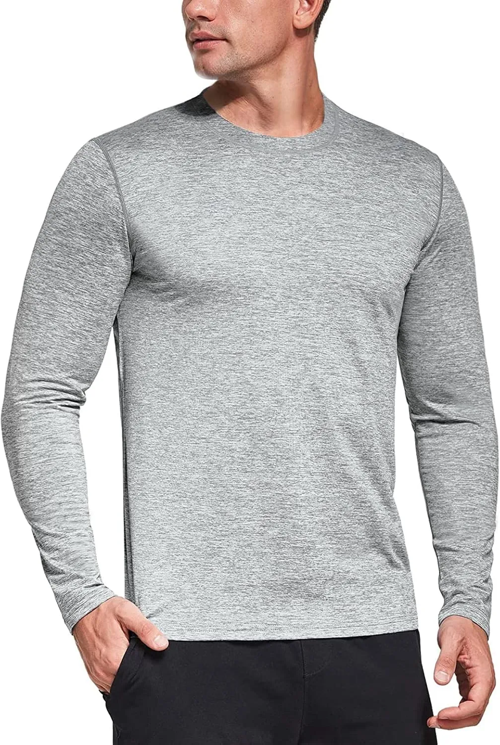 Men's 1, 3 or 5 Pack Performance Long Sleeve T-Shirts, UPF 50  Sun Protection Shirts, Athletic Gym Workout Shirts for Running