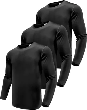 Men's 1, 3 or 5 Pack Performance Long Sleeve T-Shirts, UPF 50  Sun Protection Shirts, Athletic Gym Workout Shirts for Running