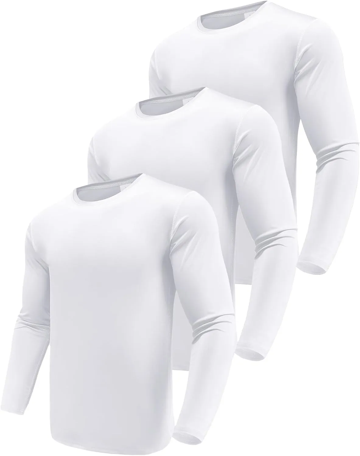 Men's 1, 3 or 5 Pack Performance Long Sleeve T-Shirts, UPF 50  Sun Protection Shirts, Athletic Gym Workout Shirts for Running