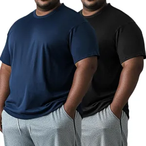Mens Big and Tall Dri Fit Shirts Cooling Quick Dry Lightweight Short Sleeve Moisture Wicking Running Athletic T-Shirt