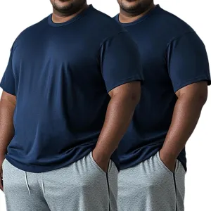Mens Big and Tall Dri Fit Shirts Cooling Quick Dry Lightweight Short Sleeve Moisture Wicking Running Athletic T-Shirt
