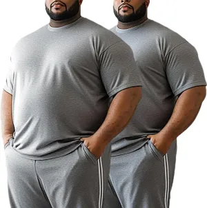 Mens Big and Tall Dri Fit Shirts Cooling Quick Dry Lightweight Short Sleeve Moisture Wicking Running Athletic T-Shirt