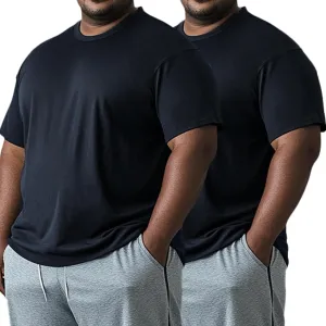 Mens Big and Tall Dri Fit Shirts Cooling Quick Dry Lightweight Short Sleeve Moisture Wicking Running Athletic T-Shirt