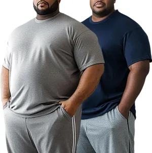Mens Big and Tall Dri Fit Shirts Cooling Quick Dry Lightweight Short Sleeve Moisture Wicking Running Athletic T-Shirt