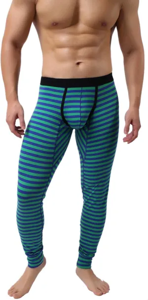 Mens Cotton Pouch Underwear Long Johns Thermal Pants Bottoms Leggings