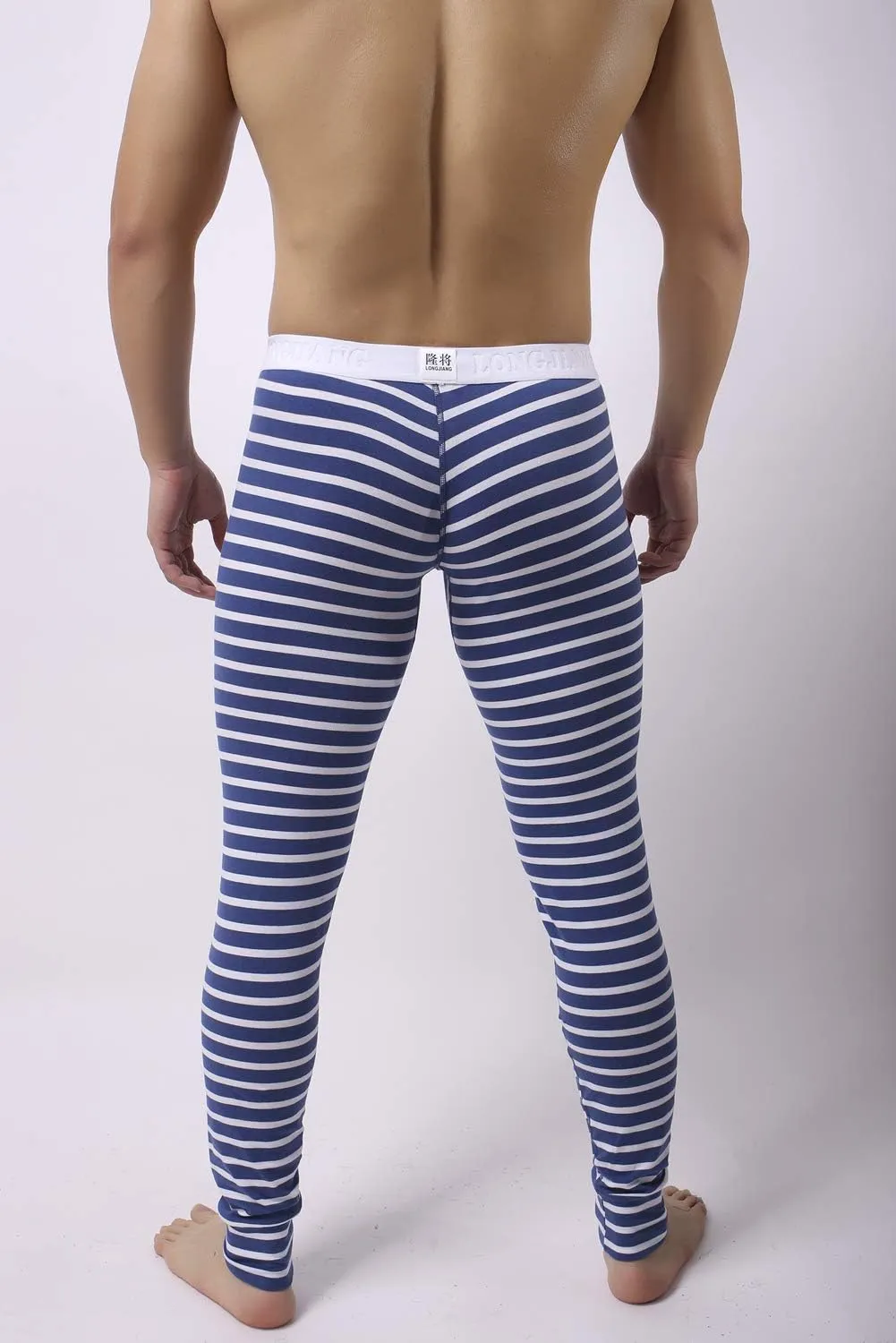 Mens Cotton Pouch Underwear Long Johns Thermal Pants Bottoms Leggings