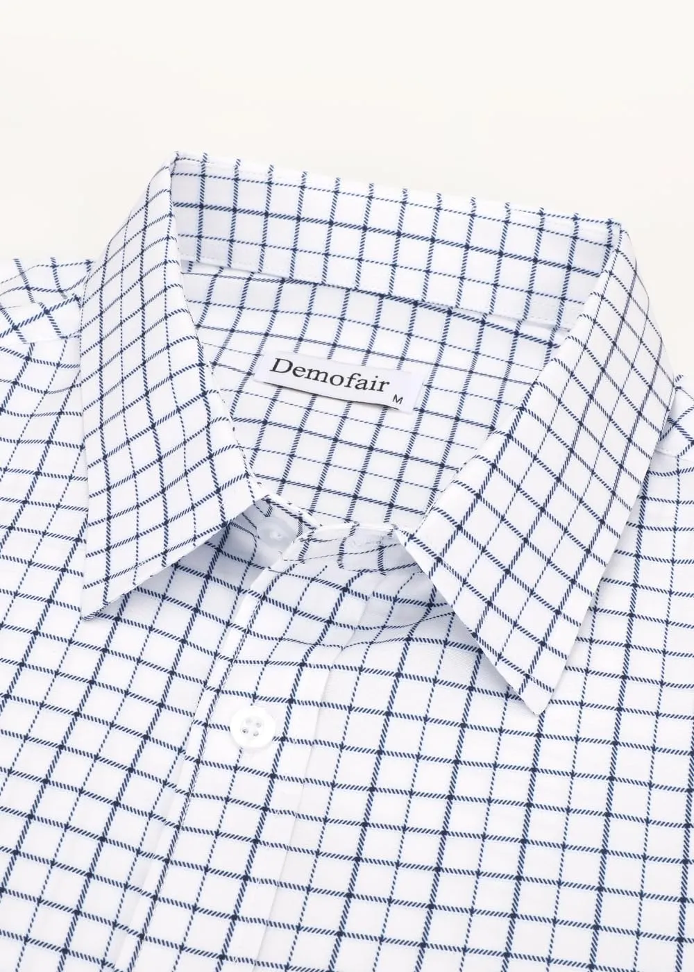 Men's Dress Shirts Solid Wrinkle-Free Long Sleeve Button Down Shirt Regular Fit Formal Shirts