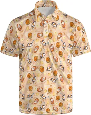 Men's Funny Golf Shirts Hawaiian Polo Shirts 80S Flashes Polo Shirts Funny Hawaiian Beach Summer Golf Polo Shirts