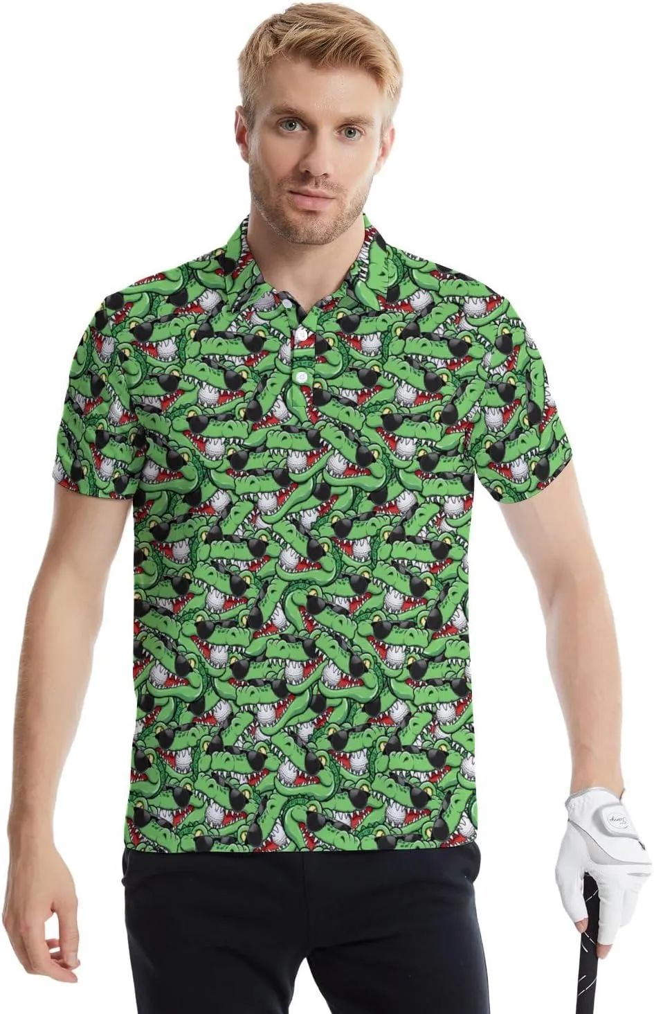 Men's Funny Golf Shirts Hawaiian Polo Shirts 80S Flashes Polo Shirts Funny Hawaiian Beach Summer Golf Polo Shirts