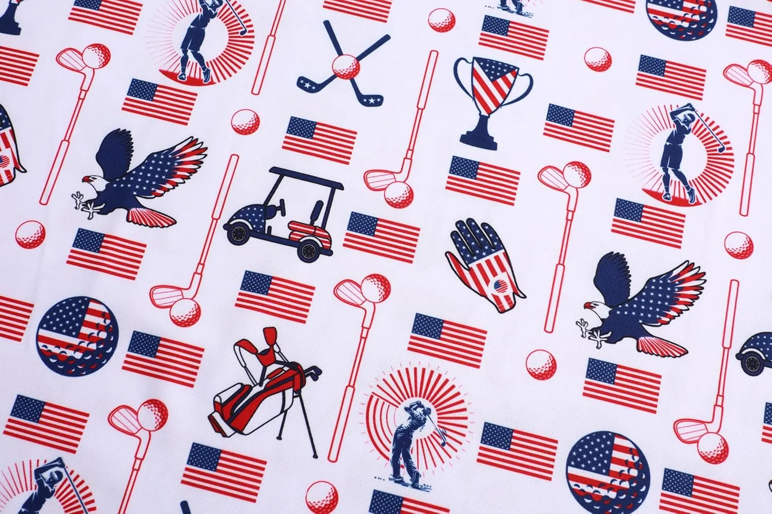 Men's Golf Polo Shirts Funny Golf Shirts for Men Performance Moisture Wicking Quick Dry Athletic Short Sleeve Shirts