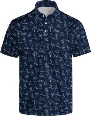 Mens Golf Shirts Golf Polo Shirts for Men Short Sleeve Polo Shirts Golf Gifts