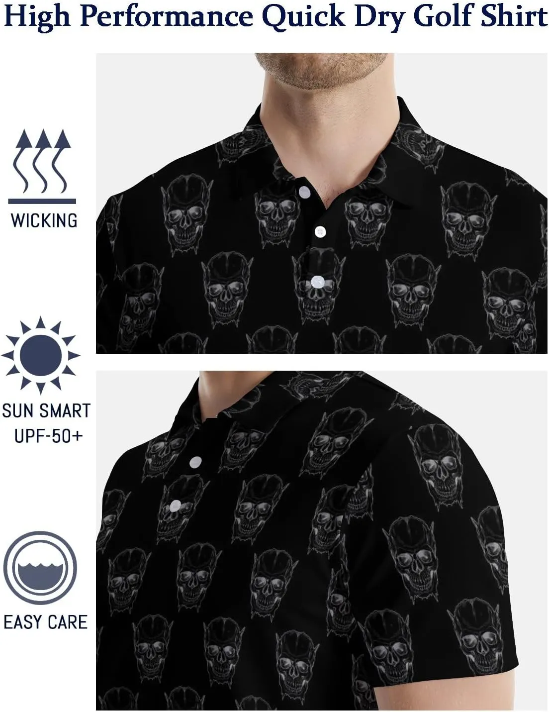 Mens Golf Shirts Golf Polo Shirts for Men Short Sleeve Polo Shirts Golf Gifts