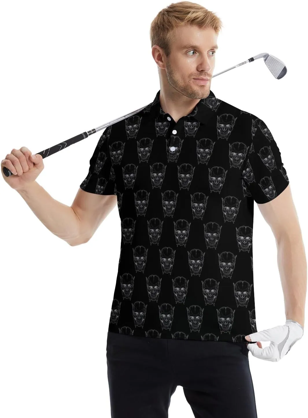 Mens Golf Shirts Golf Polo Shirts for Men Short Sleeve Polo Shirts Golf Gifts