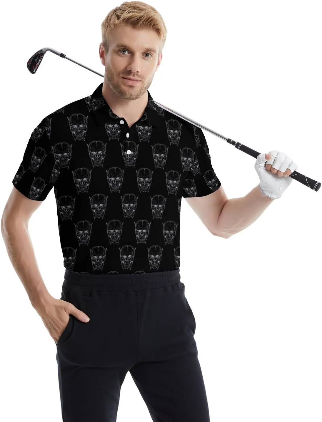 Mens Golf Shirts Golf Polo Shirts for Men Short Sleeve Polo Shirts Golf Gifts