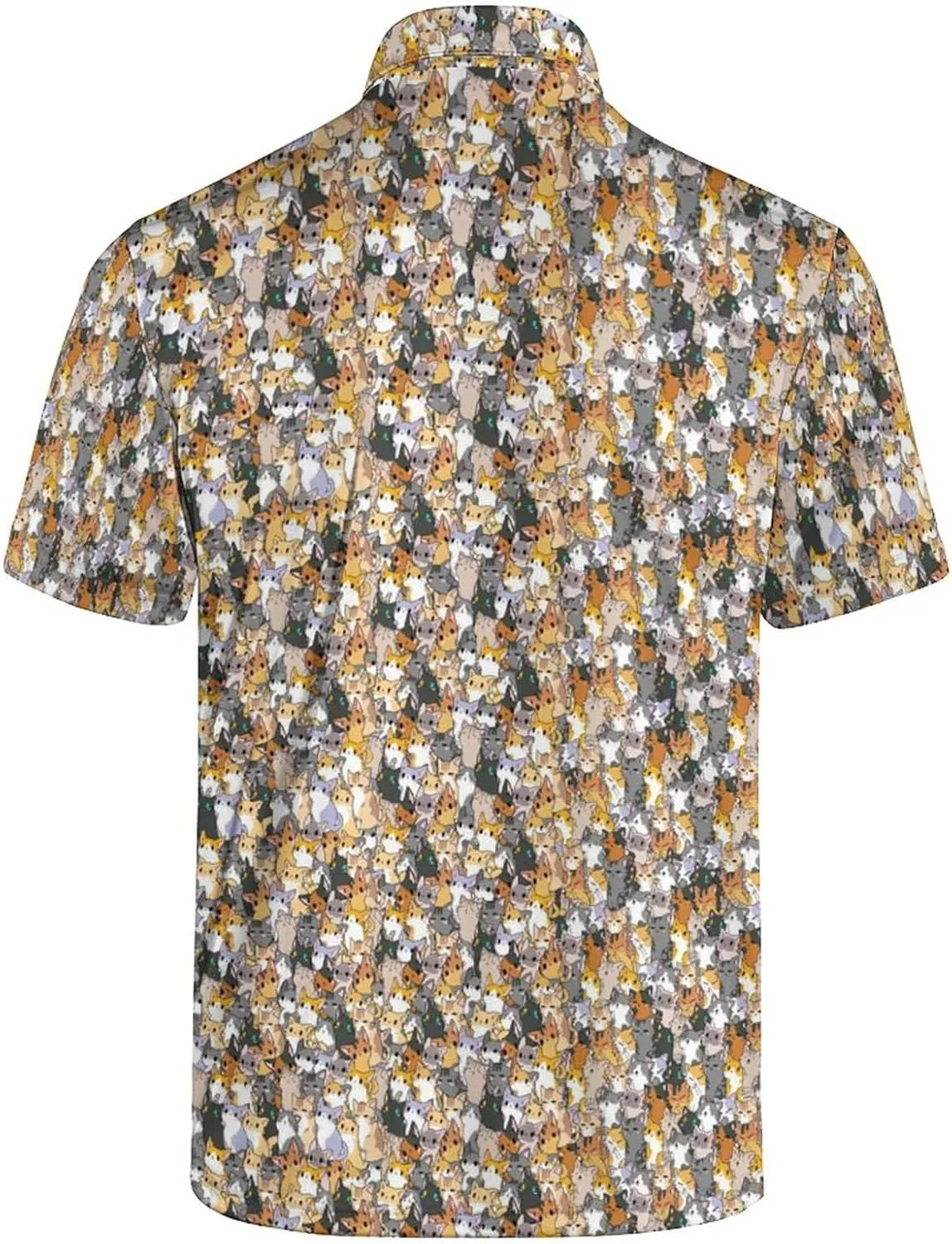 Men's Golf Shirts Moisture Wicking Quick Dry Performance Golf Polo Shirts for Men Fashion Print Short Sleeve Polo Shirts