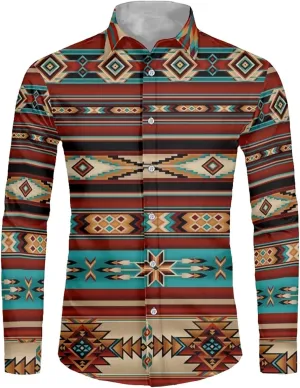 Men's Muscle Fit Dress Shirts Wrinkle-Free Long Sleeve Casual Button Down Shirts