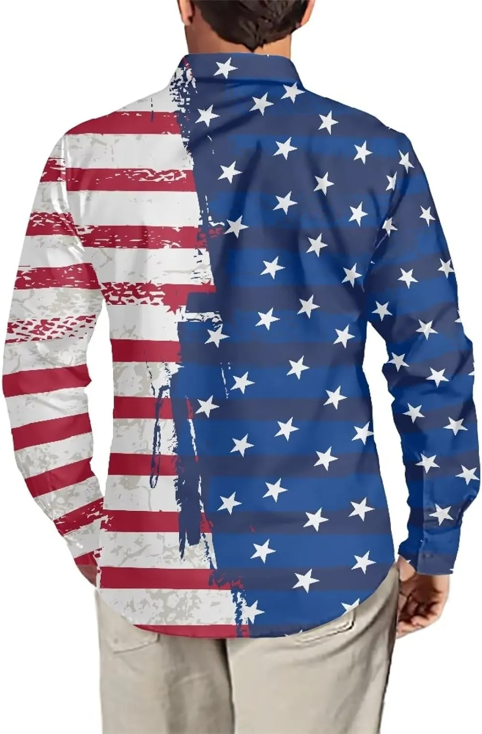 Men's Muscle Fit Dress Shirts Wrinkle-Free Long Sleeve Casual Button Down Shirts