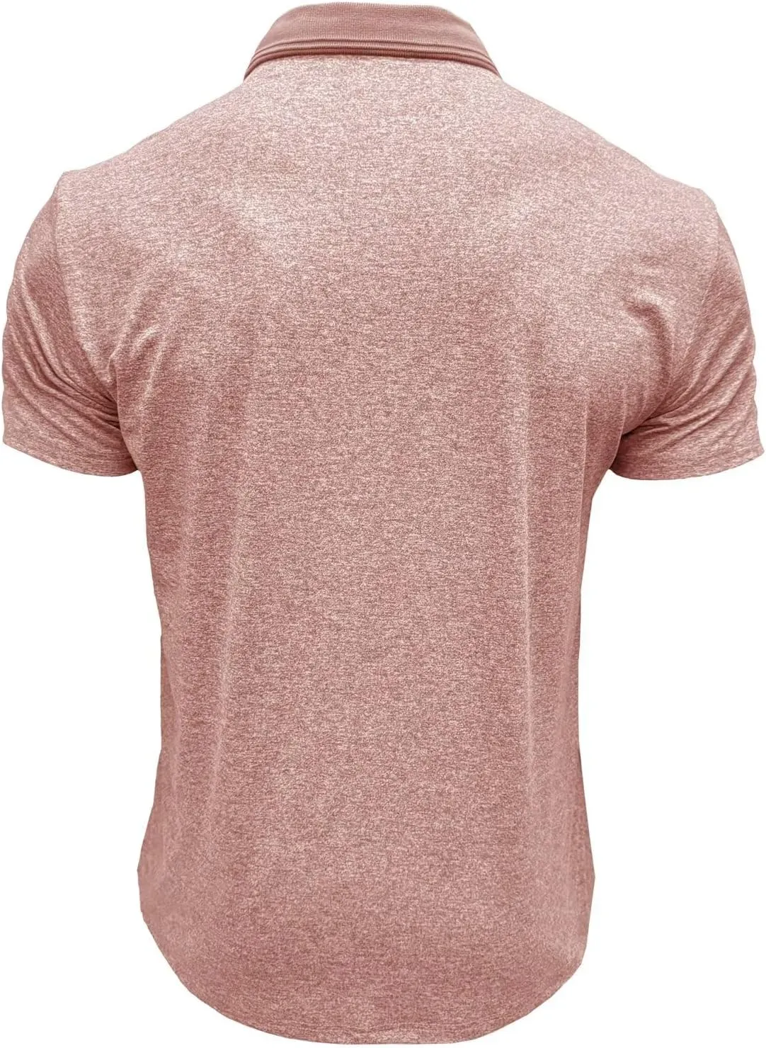 Men's Polo Shirts Short Sleeve Golf Polo Moisture Wicking Heather Tipped Casual Collared Shirts