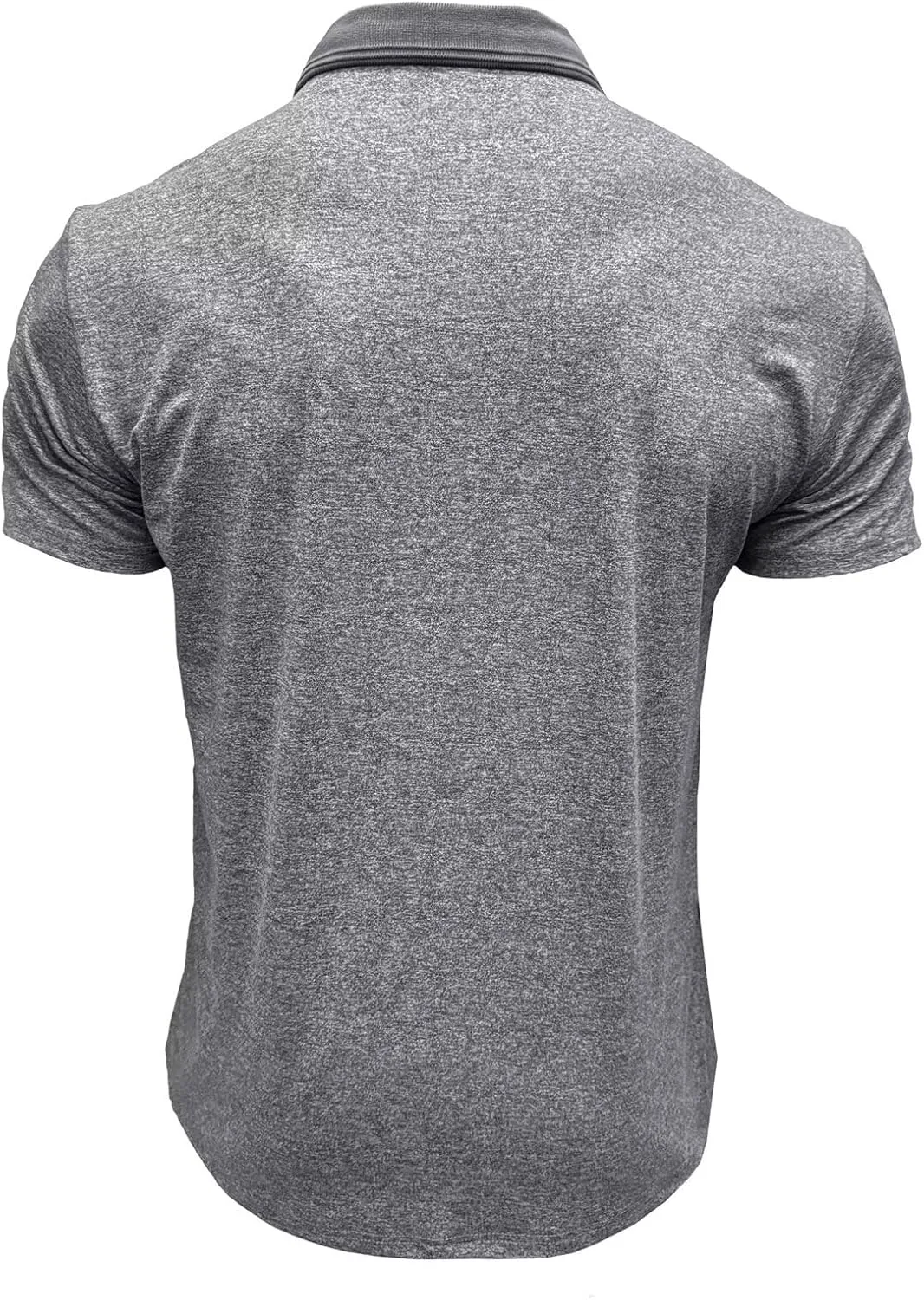 Men's Polo Shirts Short Sleeve Golf Polo Moisture Wicking Heather Tipped Casual Collared Shirts
