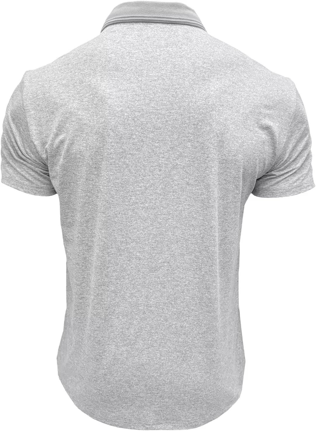 Men's Polo Shirts Short Sleeve Golf Polo Moisture Wicking Heather Tipped Casual Collared Shirts