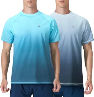 Men's Rash Guard Swim Shirts Summer UPF 50  UV Sun Protection Quick Dry Beach Fishing Water Shirts T Shirts for Men