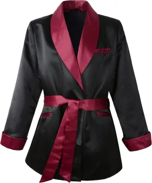Mens Satin Smoking Jacket Fully Lined