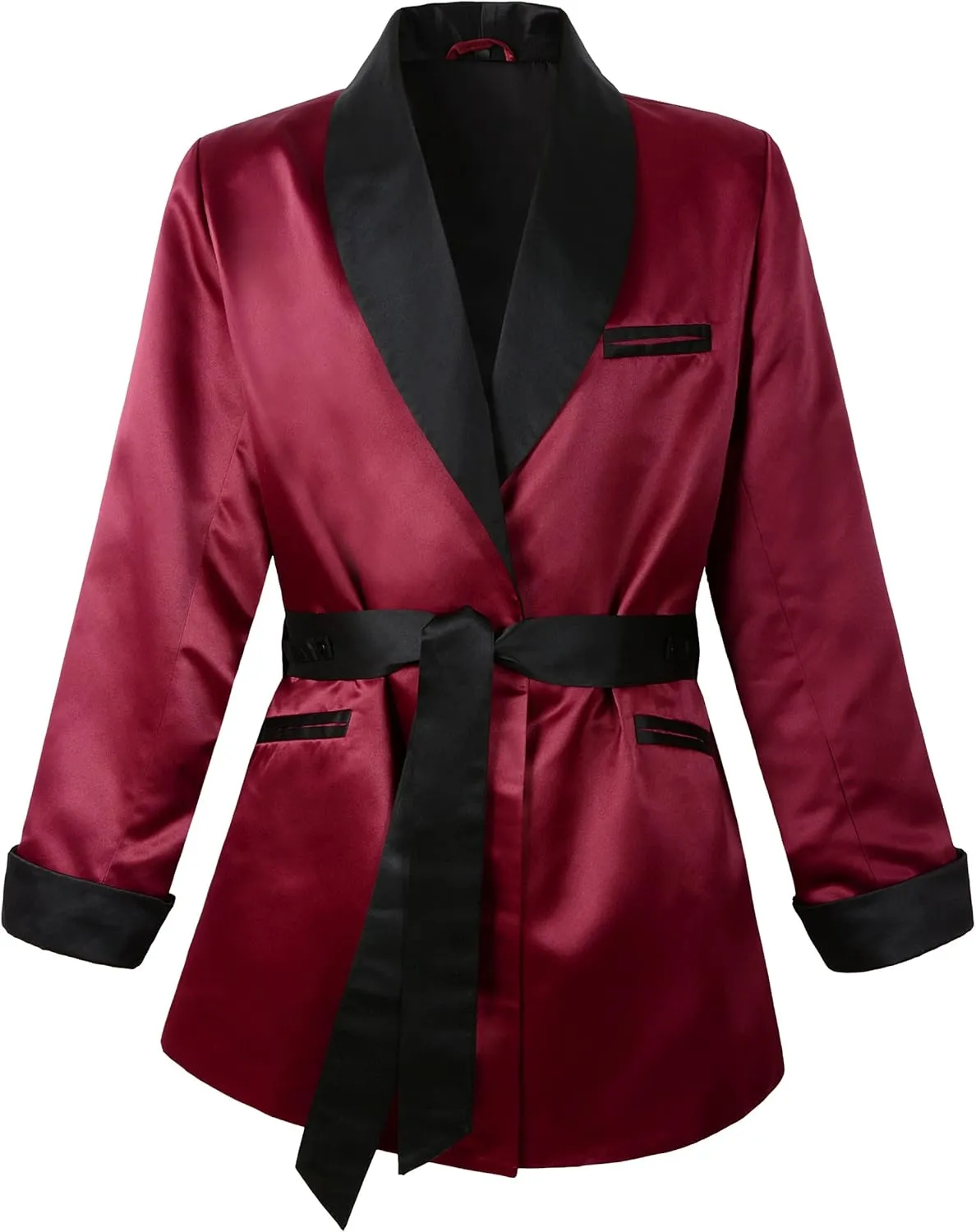 Mens Satin Smoking Jacket Fully Lined