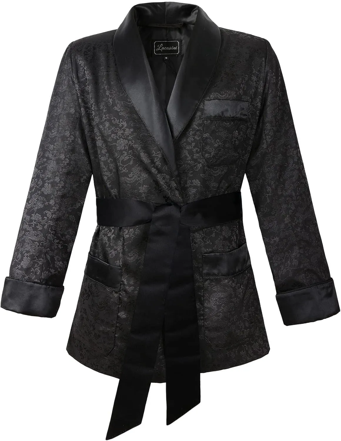 Mens Satin Smoking Jacket Fully Lined