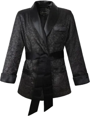 Mens Satin Smoking Jacket Fully Lined