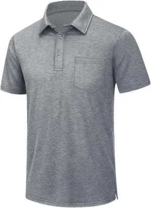 Mens Summer Quick Dry Lightweight T-Shirts Short Sleeve Golf Tennis Shirts Outdoor Running Sports Tops