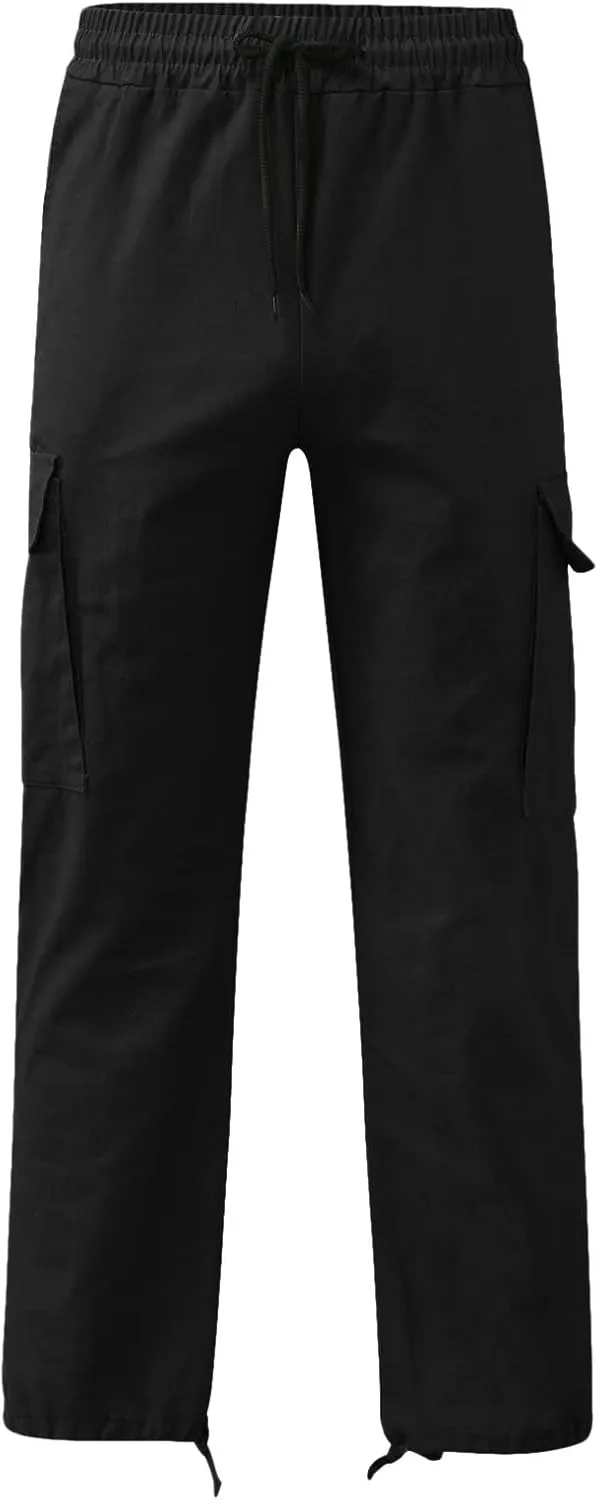 Men's Utility Flex Cargo Pants, Classic-Fit Casual Stretch Work Pants, Water Resistant Lightweight Tactical Hiking Pants