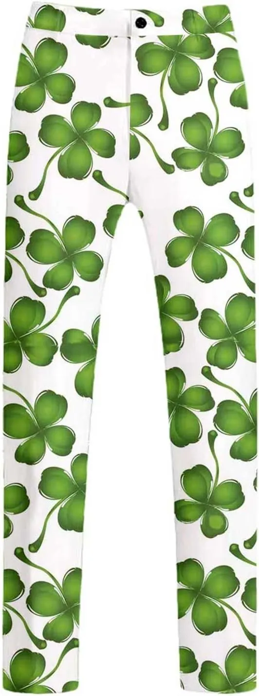 Men's Valentine's Day Slim Fit Suit 2 Piece One Button Jackets Pants Funny Printed Tuxedo Suits Sets