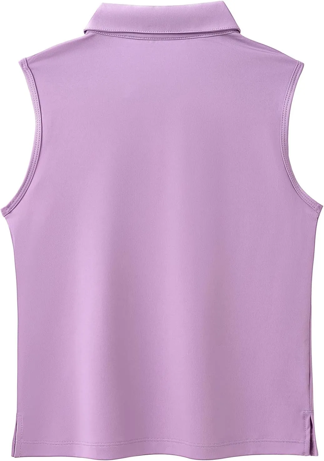 MERIABNY Girls Golf Polo Shirts Sleeveless V Neck Shirts for 5-12 Years