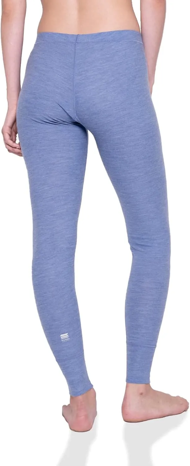 MERIWOOL Womens Base Layer Bottoms - Lightweight Merino Wool Thermal Pants