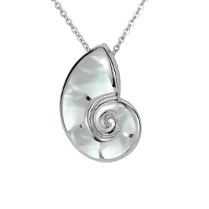 Mother of Pearl Nautilus Shell Pendant